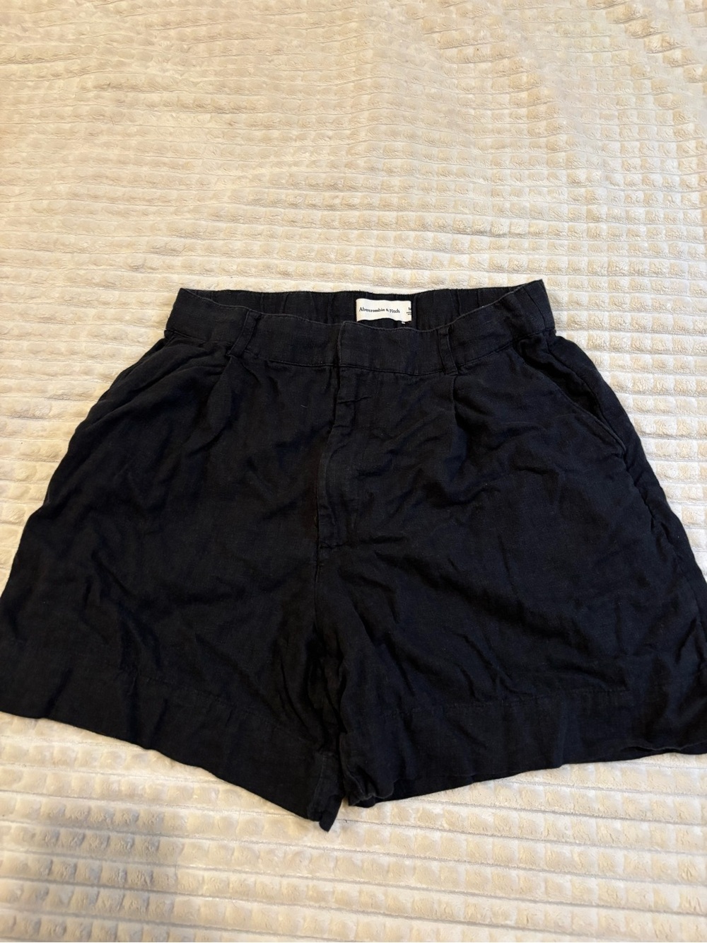Abercrombie & Fitch Black High-Waist Casual Shorts